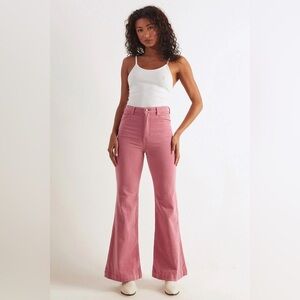 BRAND NEW Rolla's Eastcoast Flare Corduroy Jeans Pants Sz 26 Lilac Cord